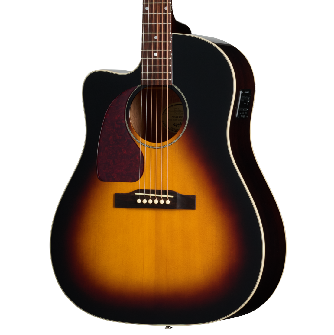 Epiphone J-45 Studio EC Left Handed in Vintage Sunburst
