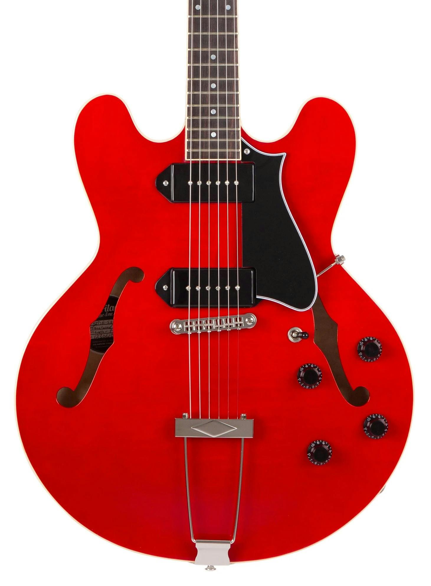 Heritage Standard H530 Hollowbody Electric Guitar in Trans Cherry