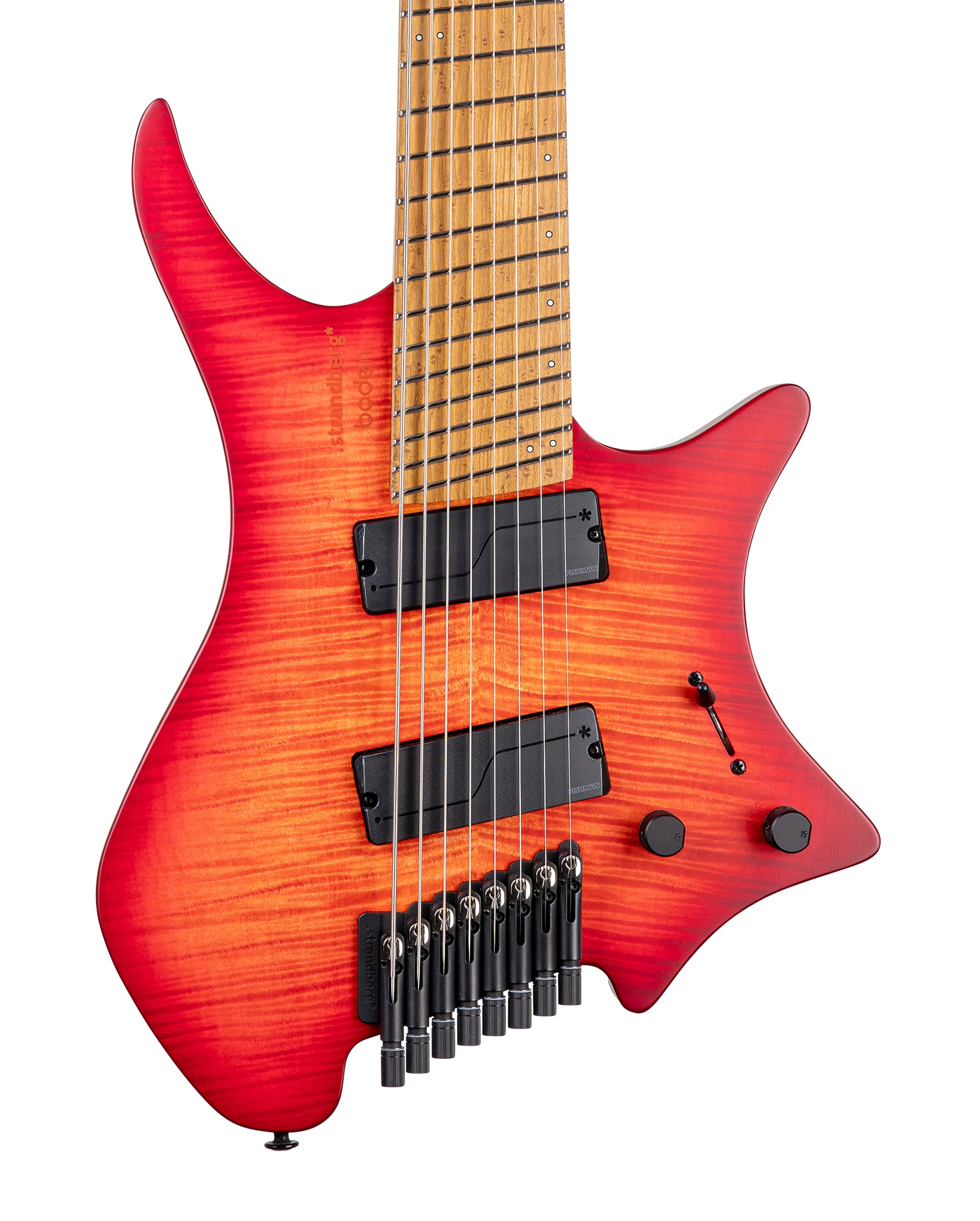 Strandberg Boden Original N2 8-String Electric Guitar in Sunset Coral Burst Satin