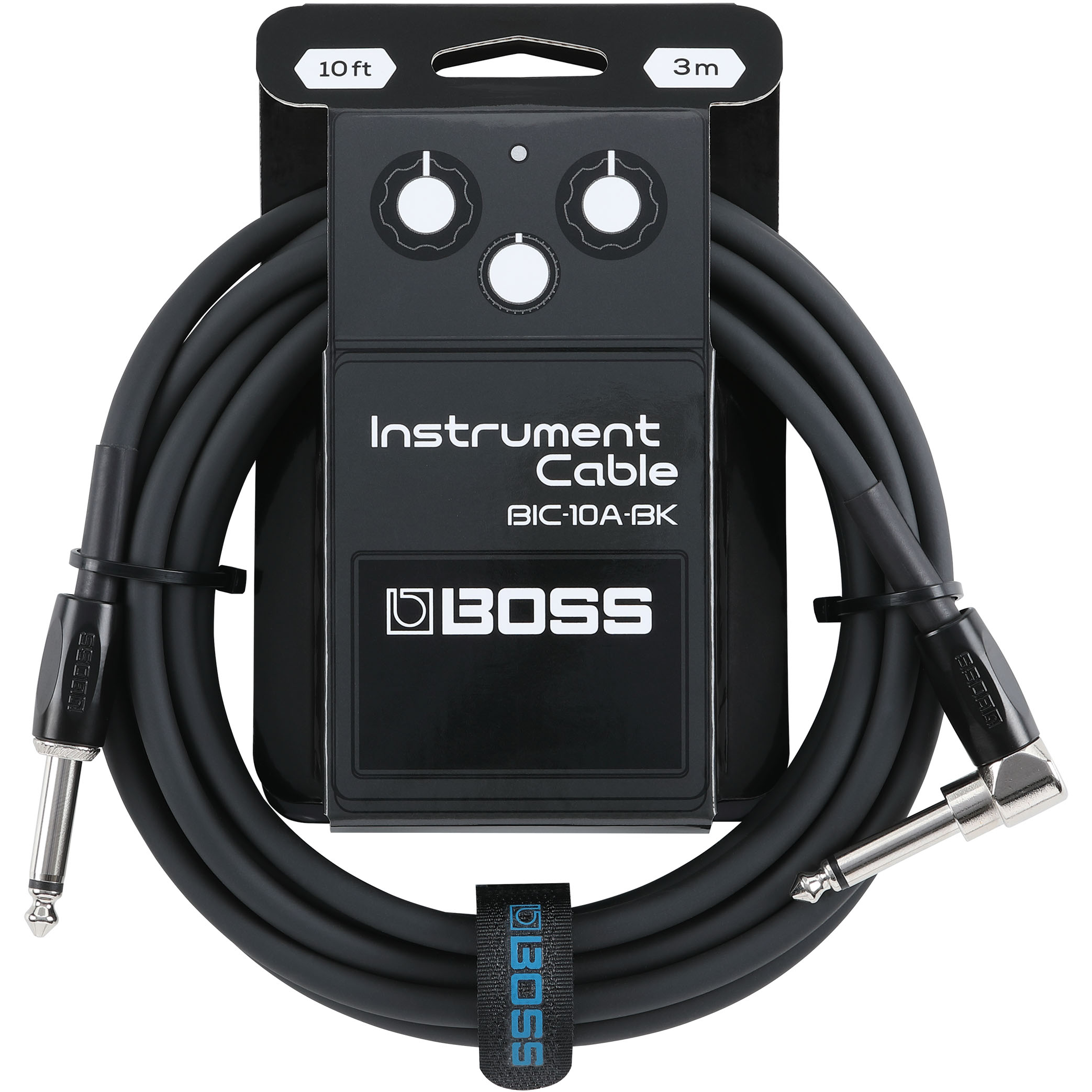Boss BIC-10A Instrument Cable 10 ft in Black