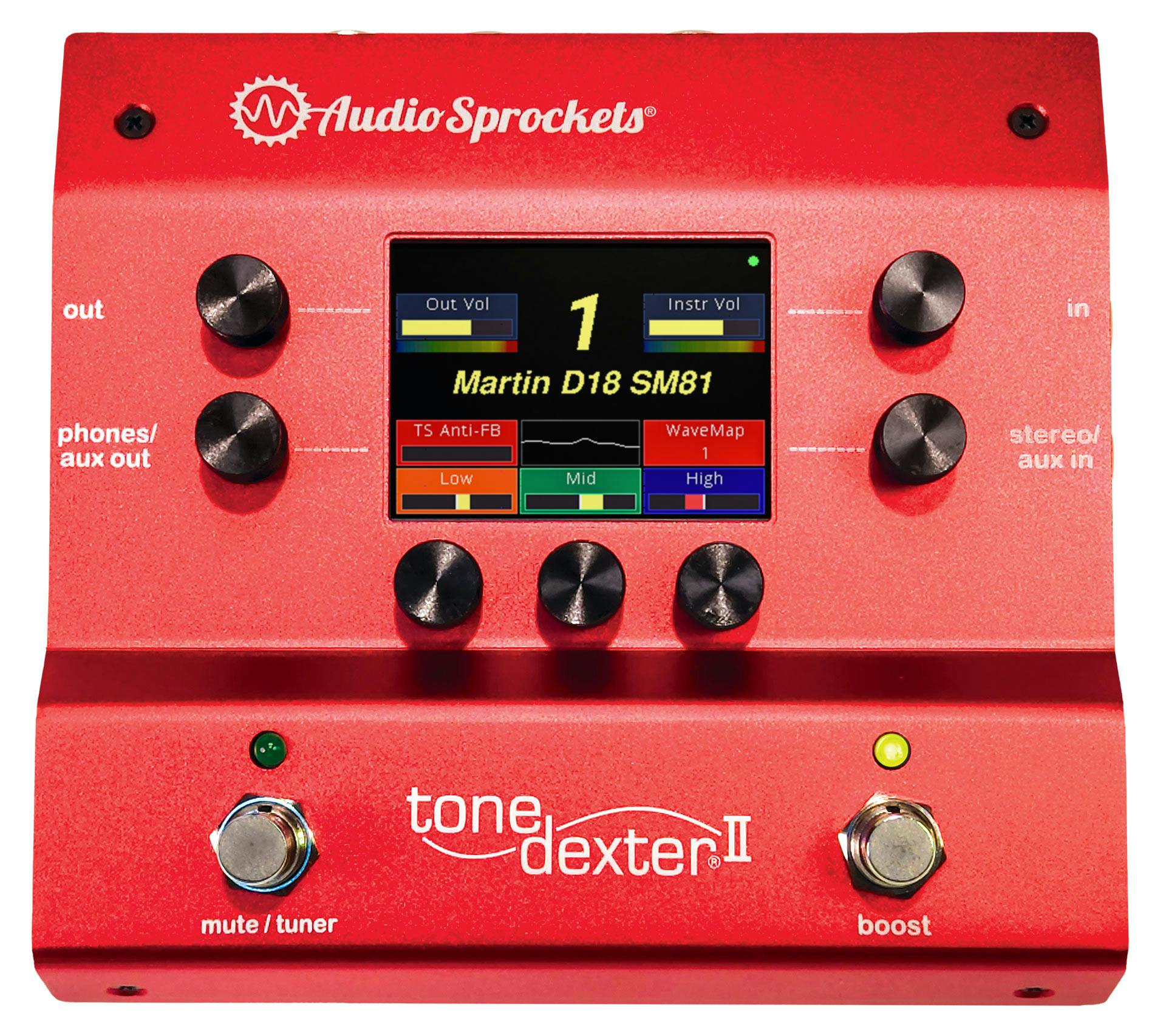 Audio Sprockets ToneDexter 2 Acoustic Guitar Preamp Pedal