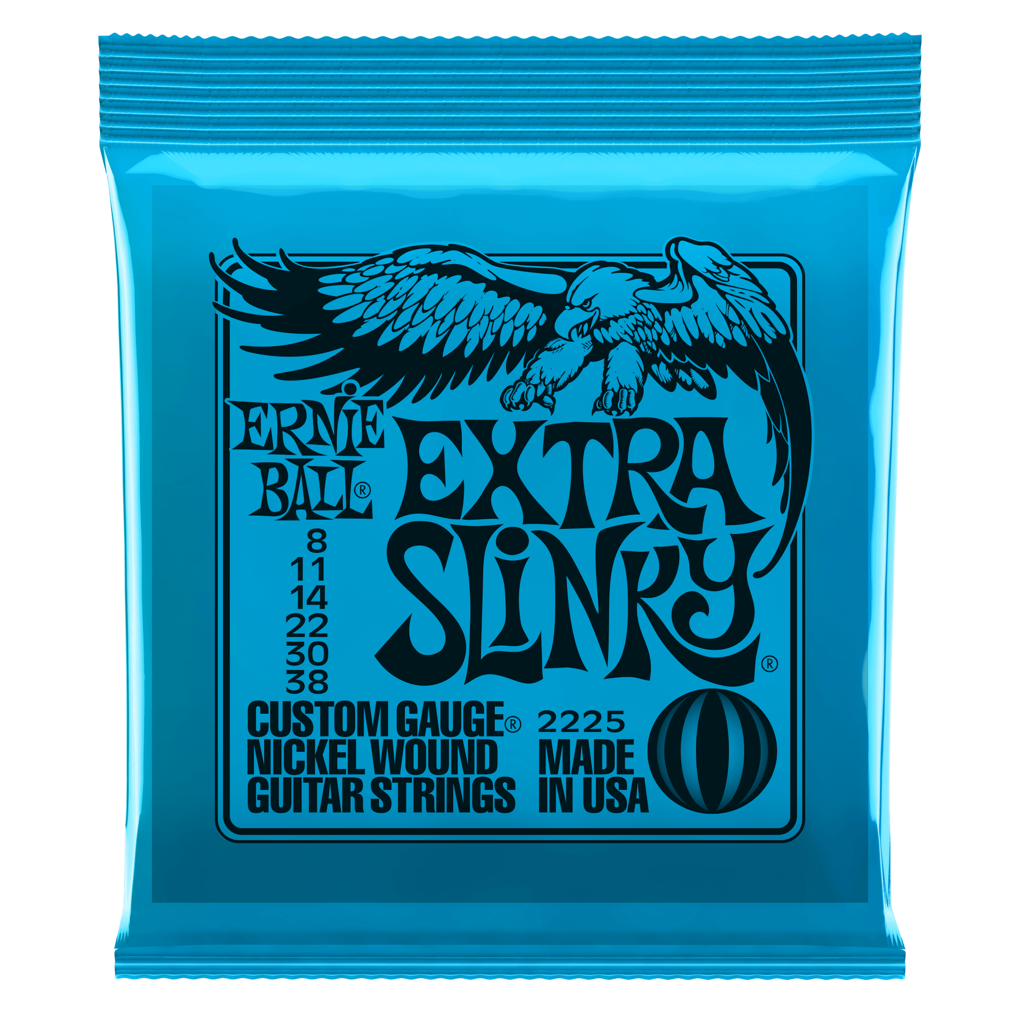 Ernie Ball Extra Slinky 8-38 electric guitar strings