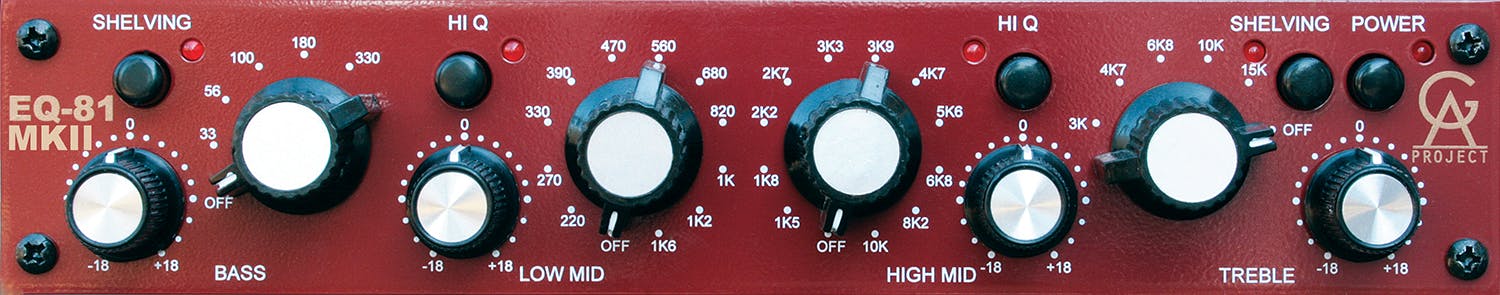 Golden Age Project EQ81 MKII Equalizer - Half Rack