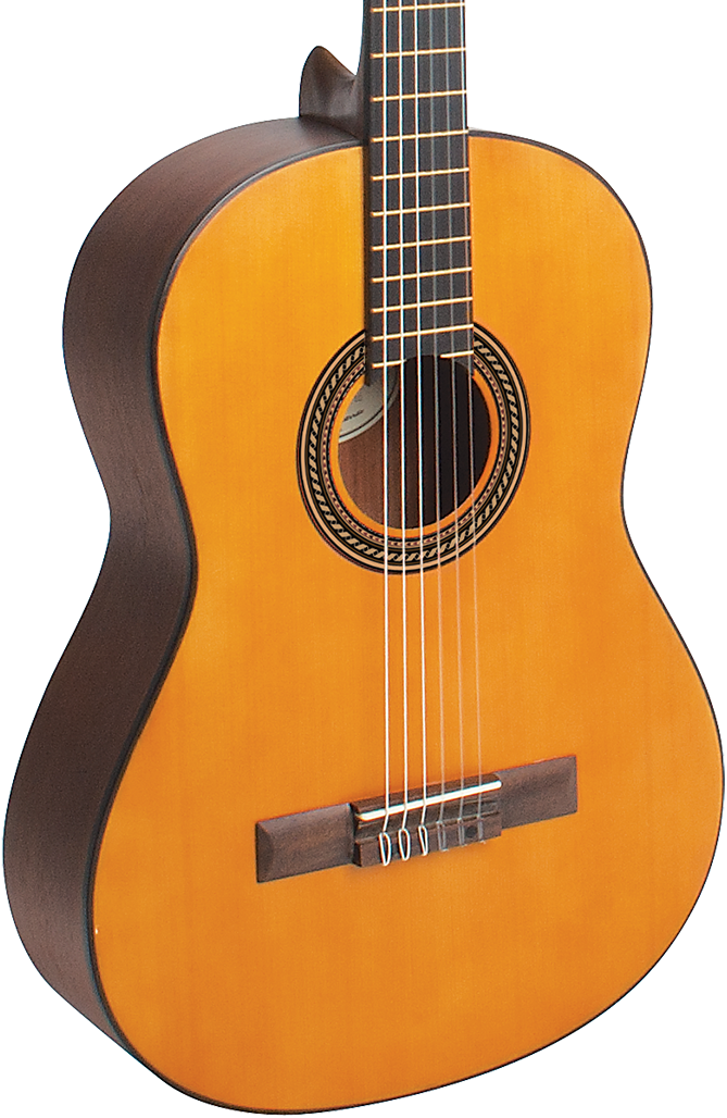 Valencia VC204 4/4 Size Classical Guitar in Antique Natural