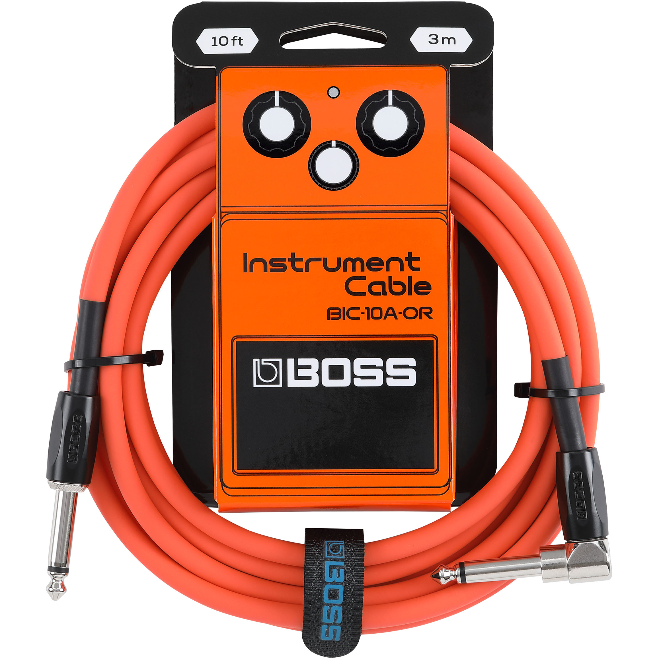 Boss BIC-10A Instrument Cable 10 ft in Orange