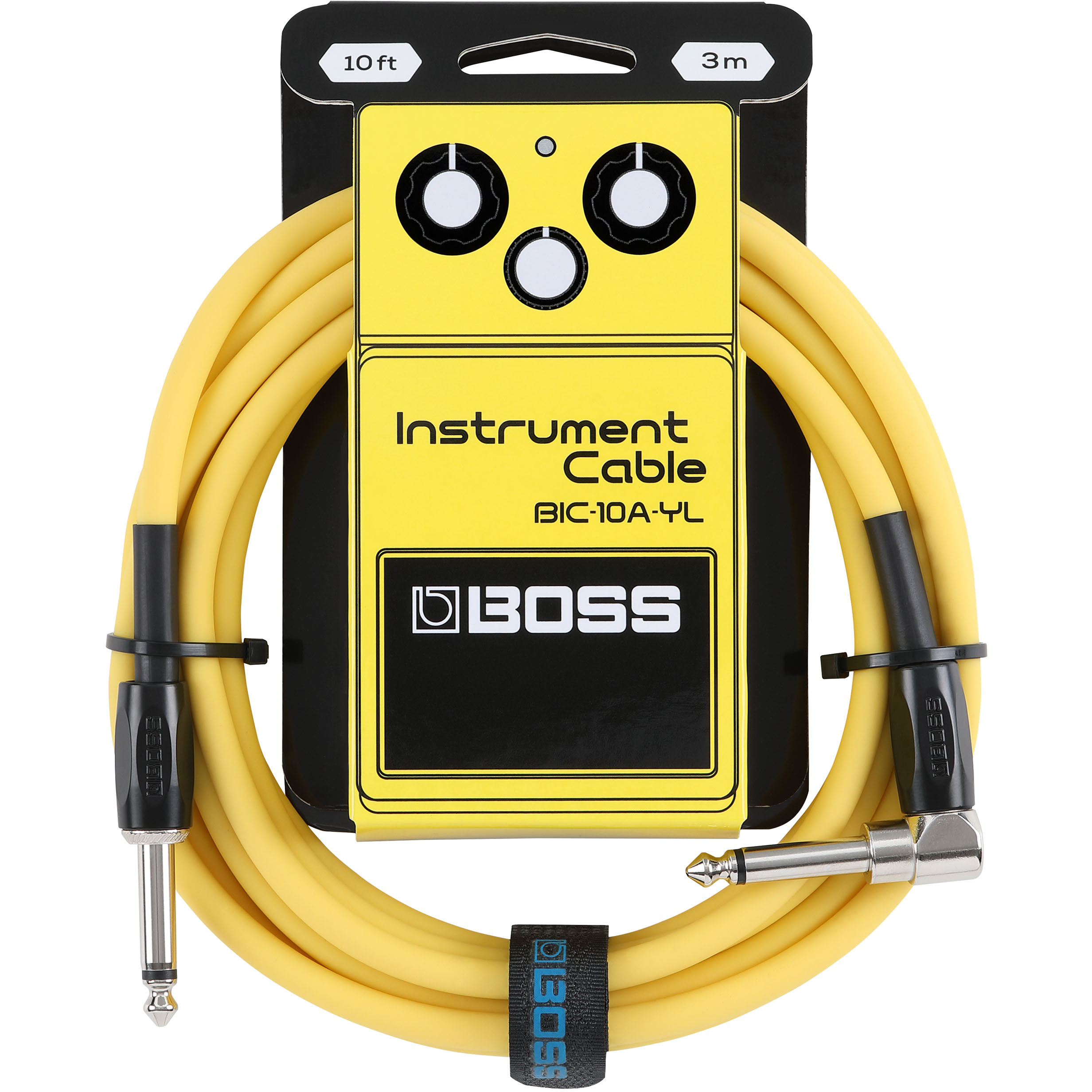 Boss BIC-10A Instrument Cable 10 ft in Yellow