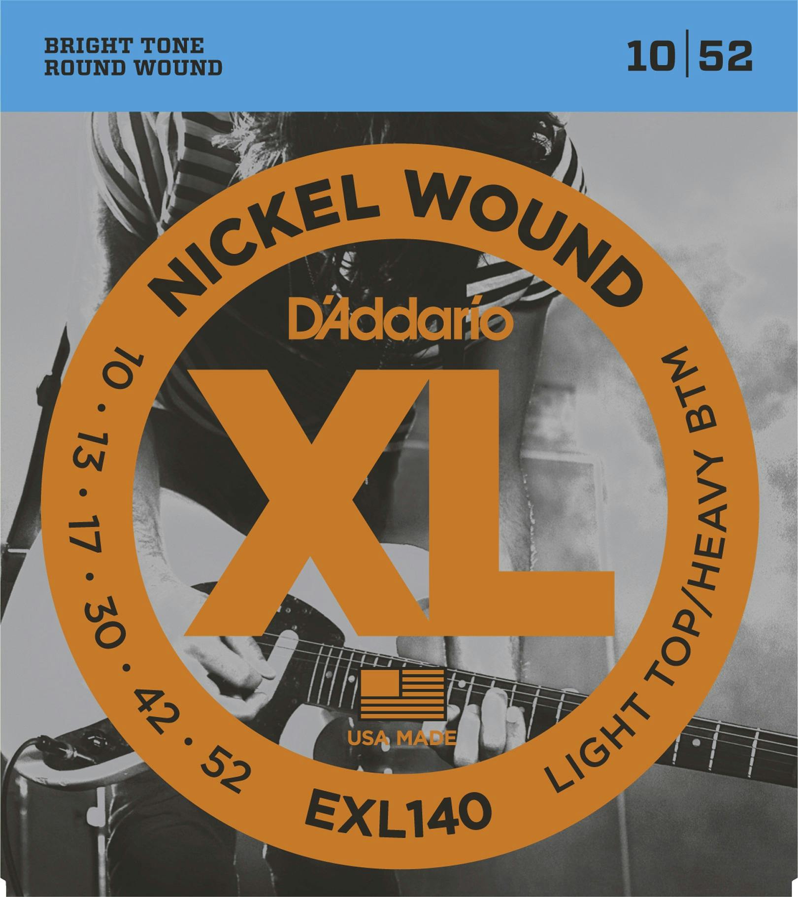 D'Addario XL 10-52 Light Top/Heavy Bottom Set