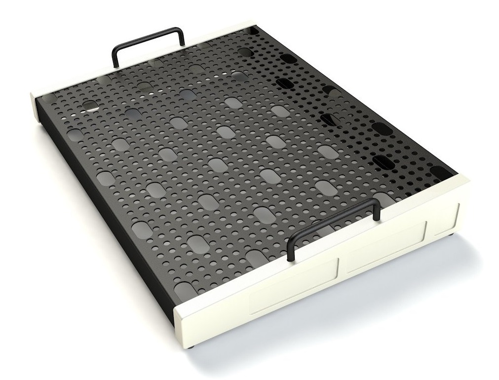 Temple Audio Templeboard DUO 12.5x17in Pedalboard in Vintage White