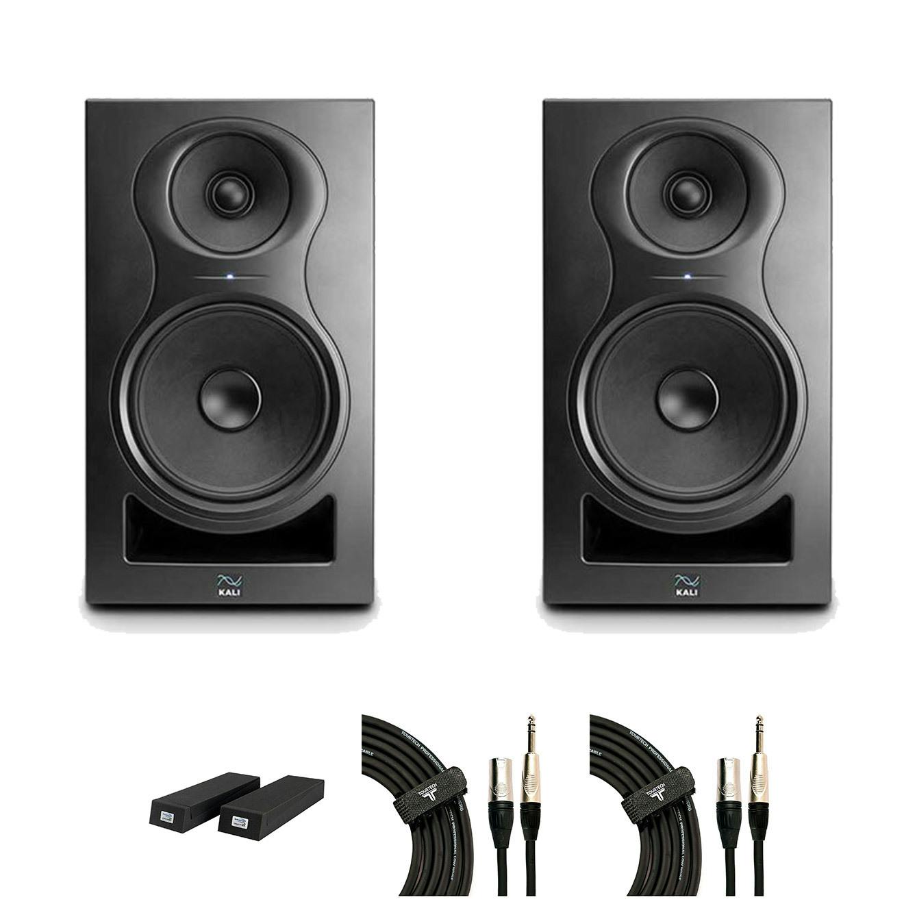 Kali Audio IN-8-V2 Studio Monitor Bundle with foam pads and cables