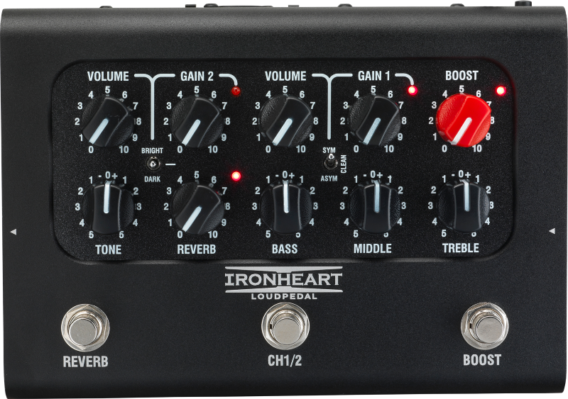 Laney Black Country Customs - IRONHEART LOUDPEDAL - Boutique Guitar Amplifier Pedal - 60W - Martin Miller