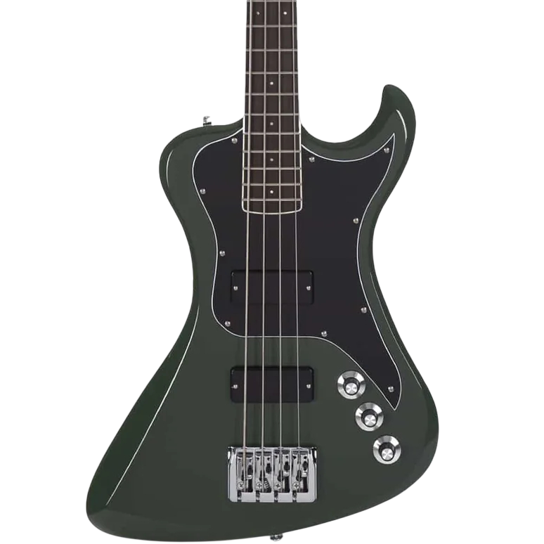 Dunable R2 V2 DE Bass Guitar in Olive Green
