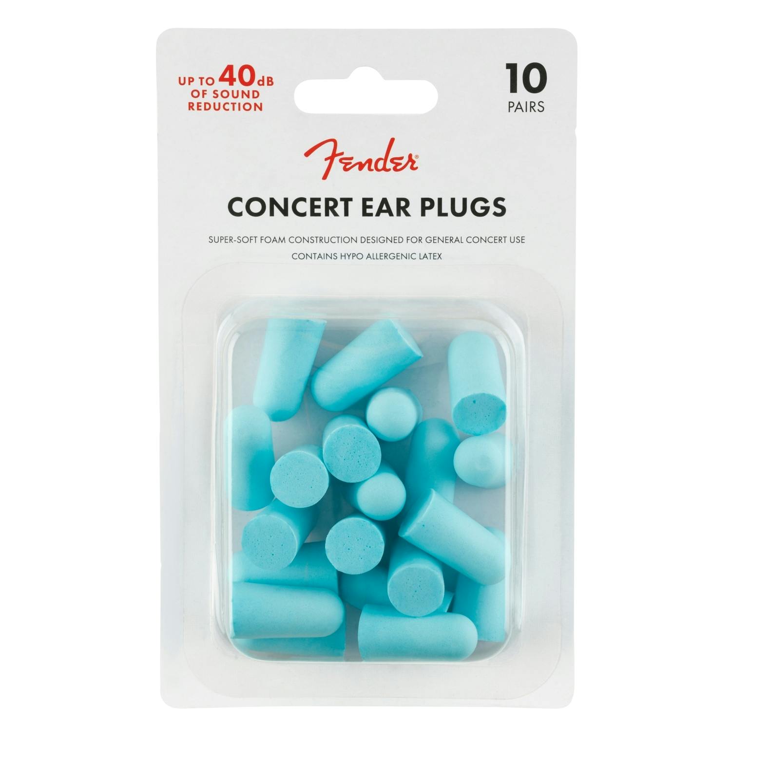 Concert Ear Plugs (10 Pair), Daphne Blue