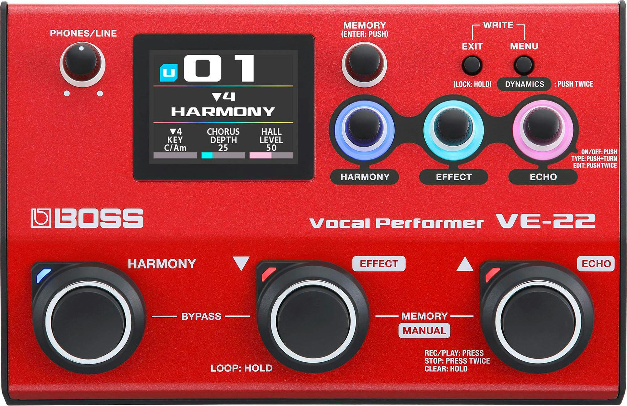 Boss VE-22 Vocal Processor Pedal