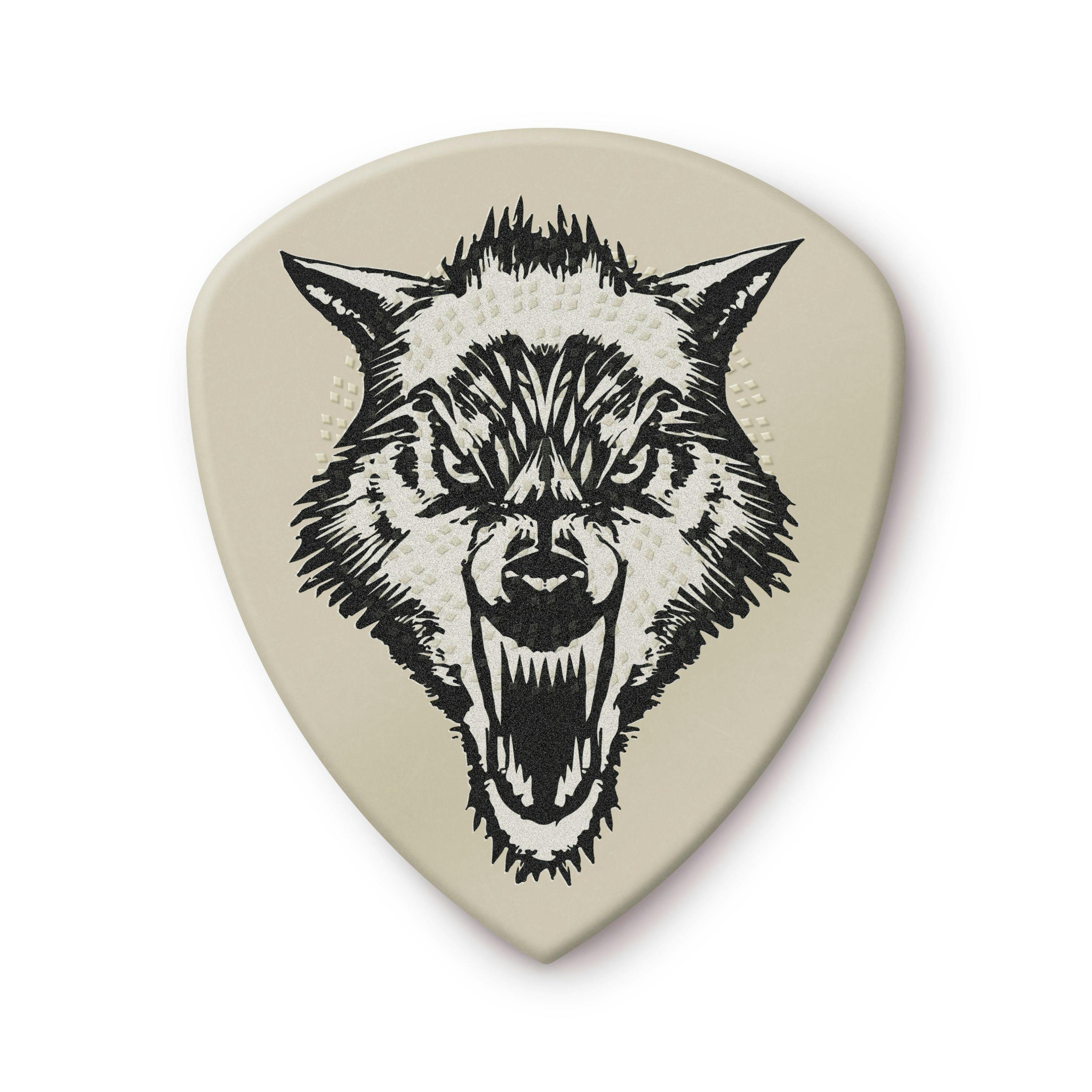 Jim Dunlop James Hetfield Flow White Fang 1.14mm Guitar Pick 6 Pack