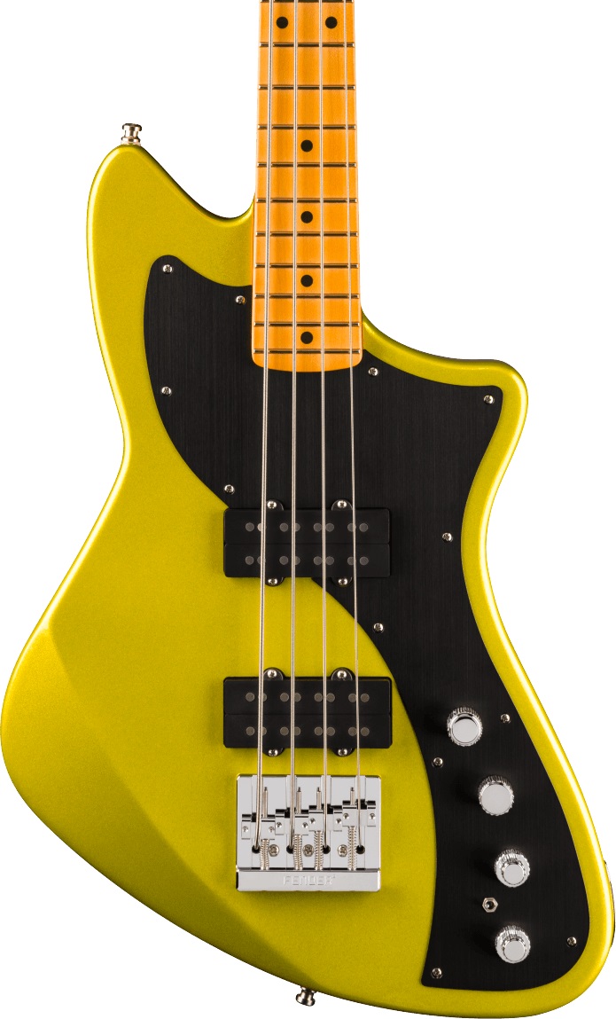 Fender American Ultra II Meteora Bass Guitar in Solar Flare Maple