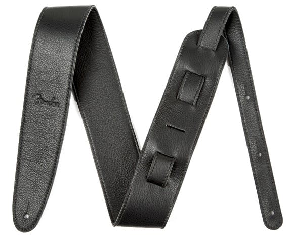 Fender 2.5" Artisan Leather Strap in Black