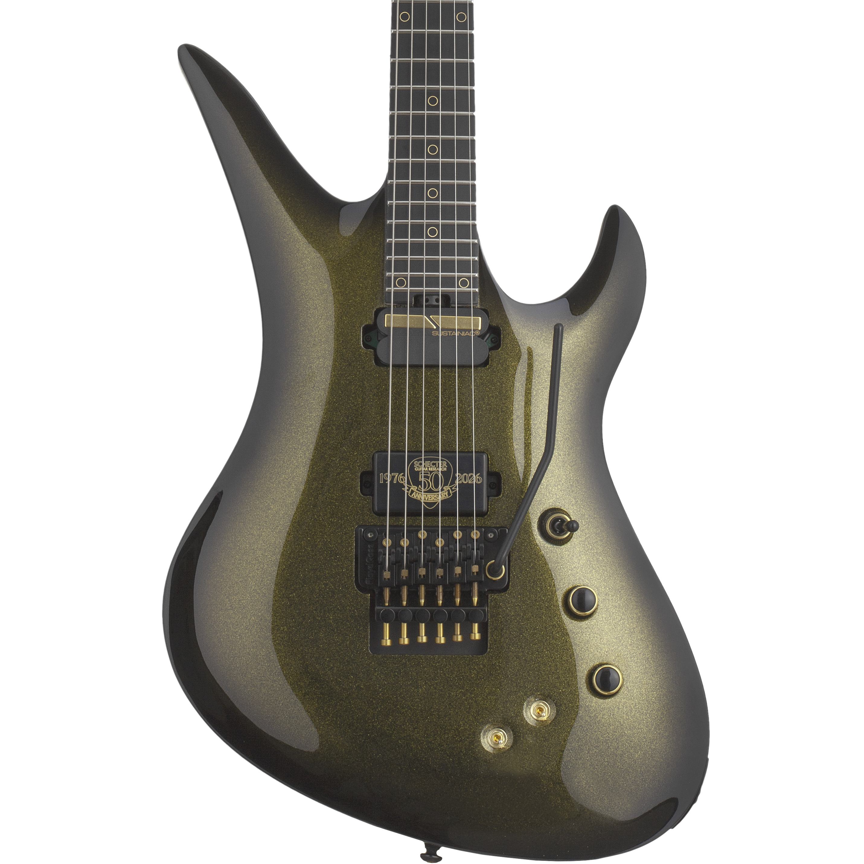 Schecter Avenger FR-S 50th Anniversary Electric Guitar in Gold Burst