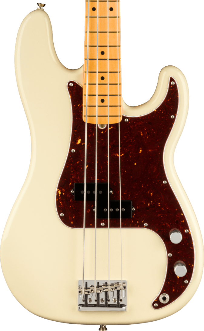 Fender American Professional II Precision Bass Guitar in Olympic