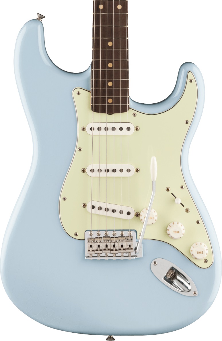 Fender Vintera II Road Worn 60s Stratocaster in Sonic Blue, Rosewood Fretboard