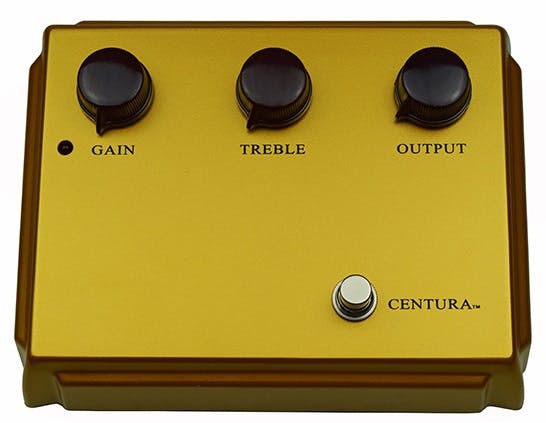 Ceriatone Centura Overdrive Pedal in Matte Gold Finish