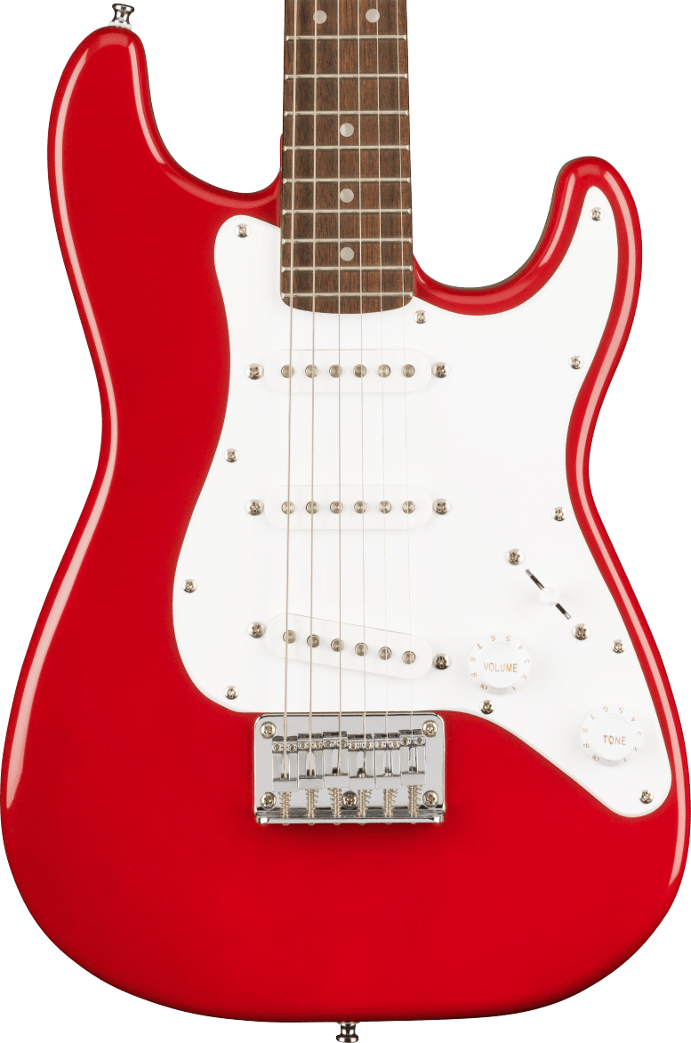 Squier Mini Strat Electric Guitar in Dakota Red. - Andertons Music Co.