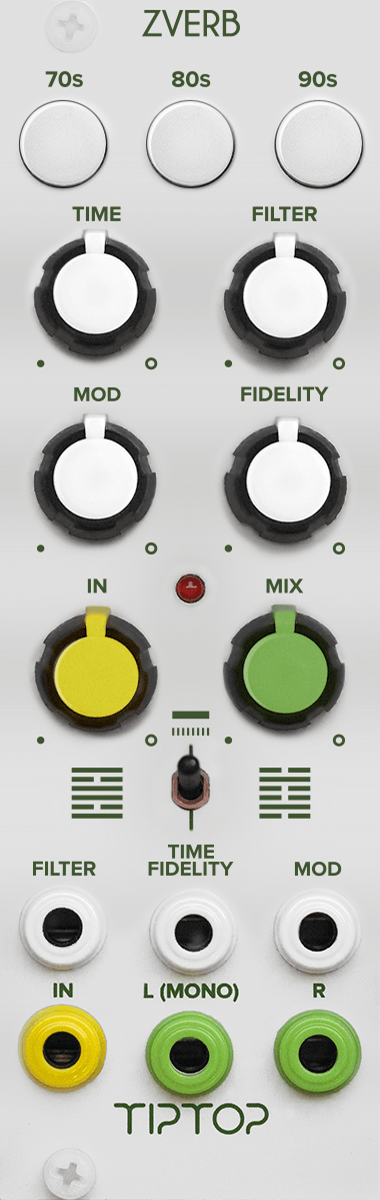 TipTop Audio - ZVERB The Reverbs Collection (White) - Eurorack Module