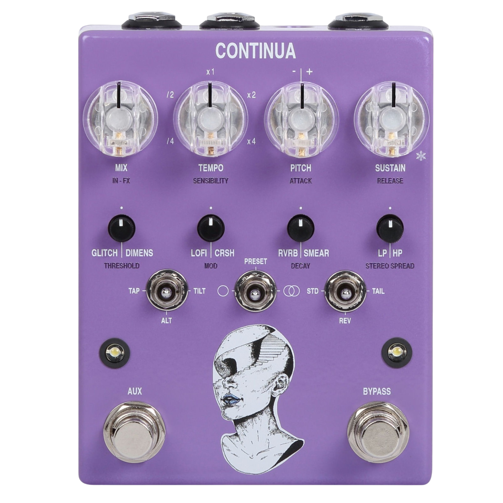 AC Noises Continua Stereo Dynamic Sampler and Multi-Effects Pedal