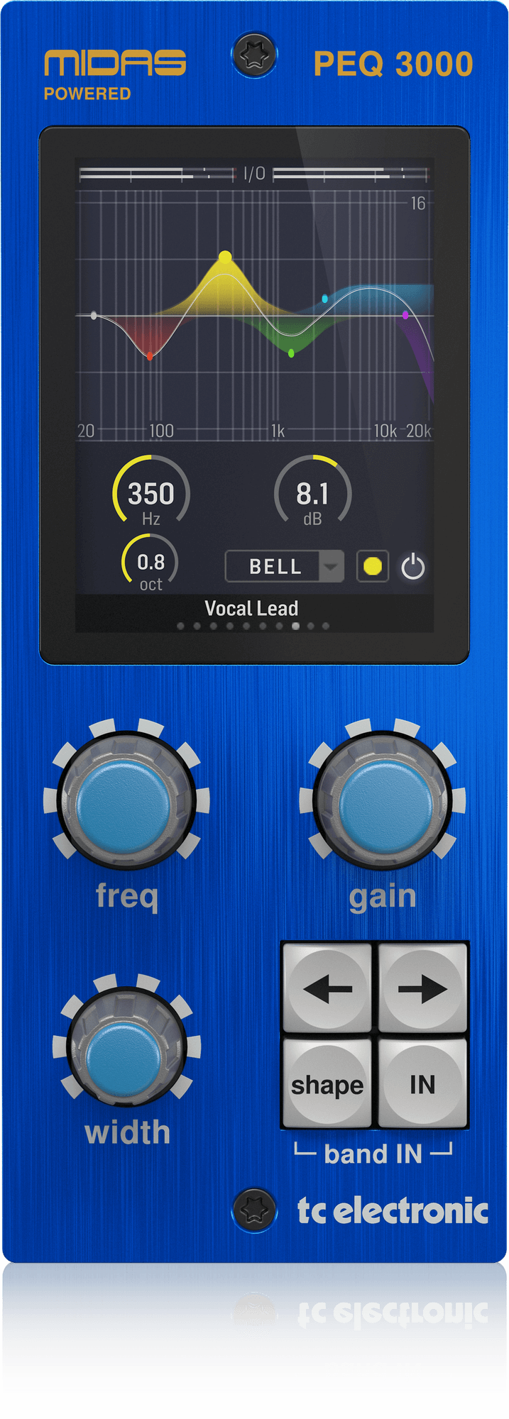 TC Electronic PEQ 3000-DT Midas-Powered Parametric Channel EQ Plug-In with Optional Analog-Feel Desktop Interface