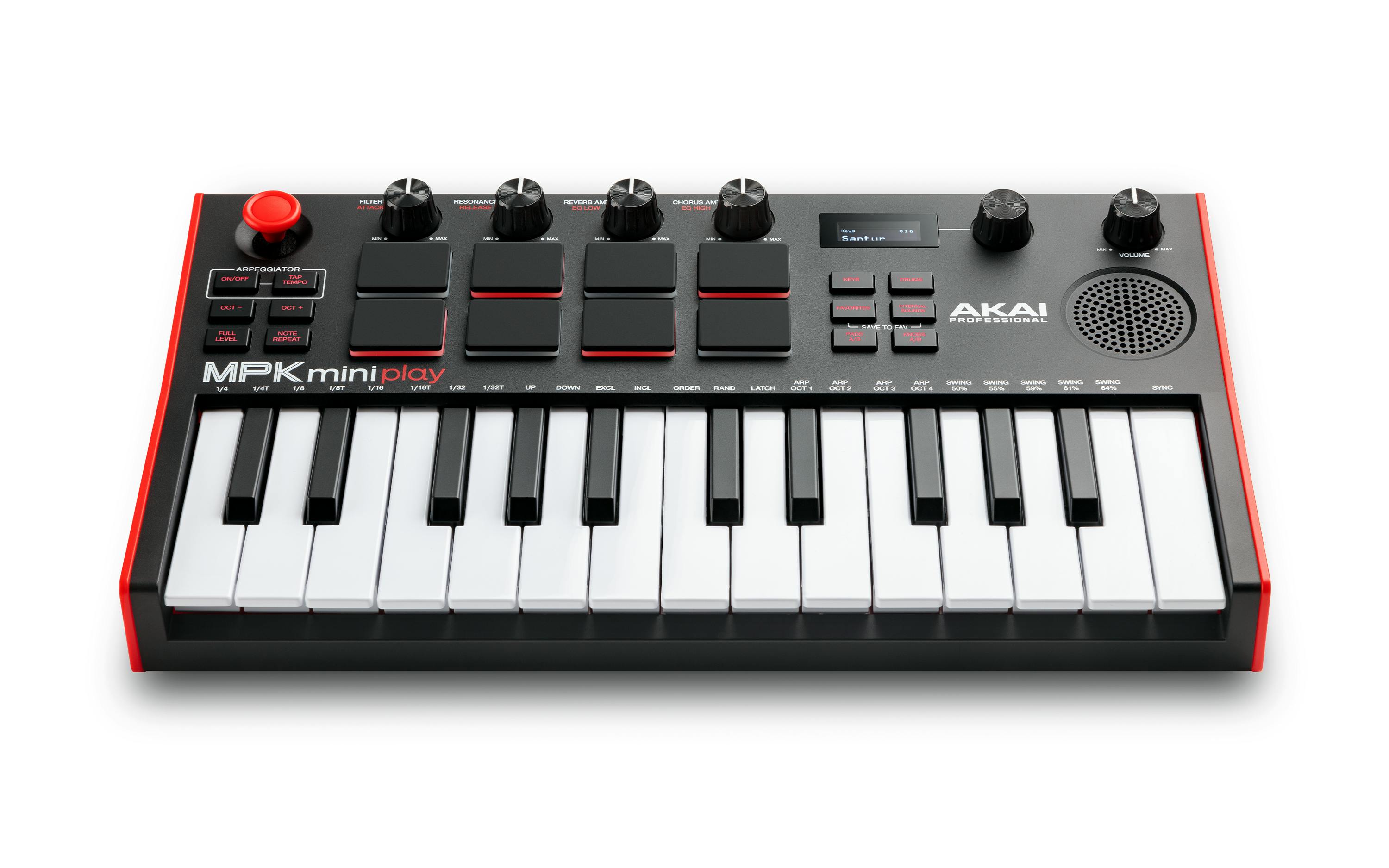 Akai MPK Mini Play MK3 - Mini Keyboard with Built-in Speaker & USB Pad Controller