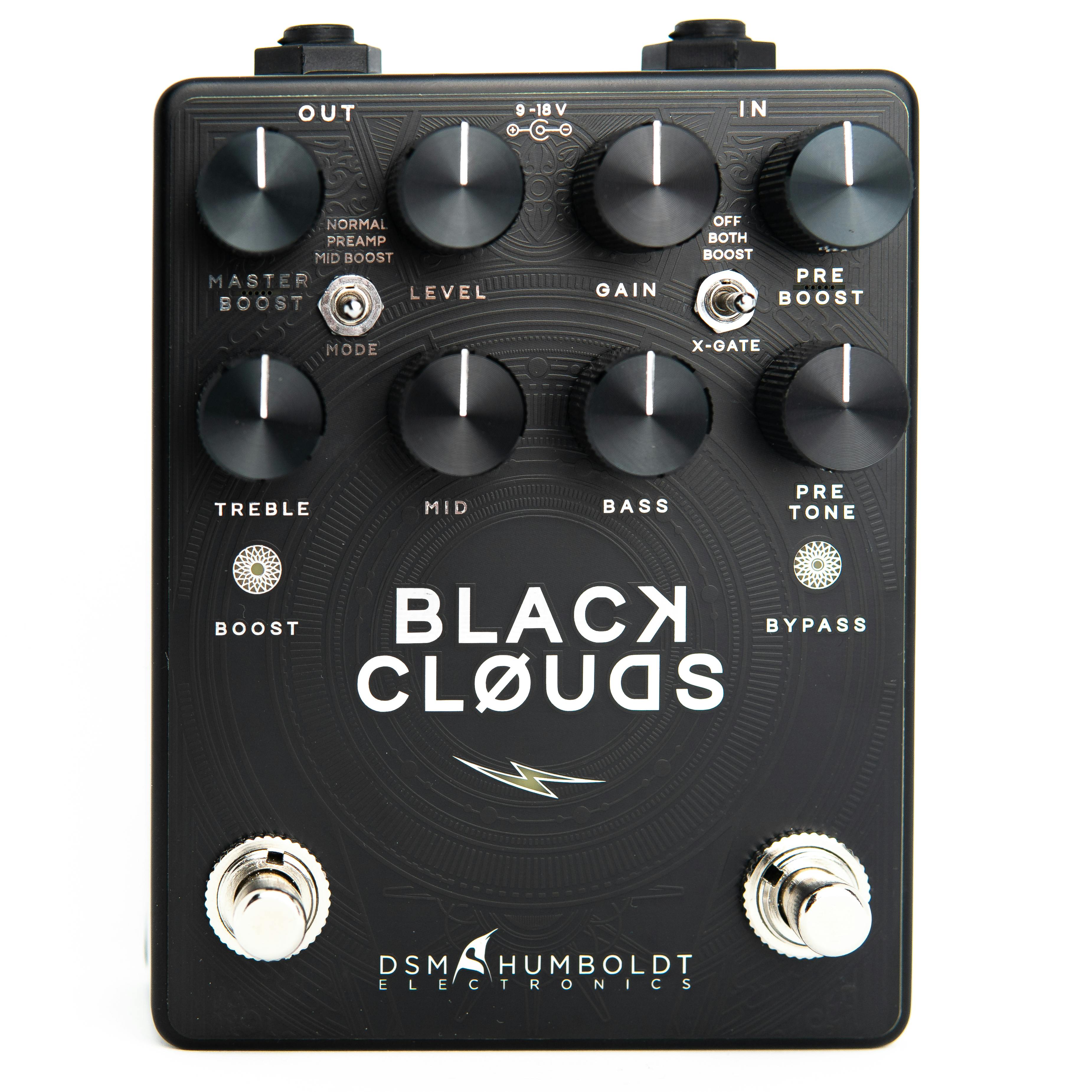 DSM and Humboldt Black Clouds Hi-Gain Drive Preamp Engine Pedal