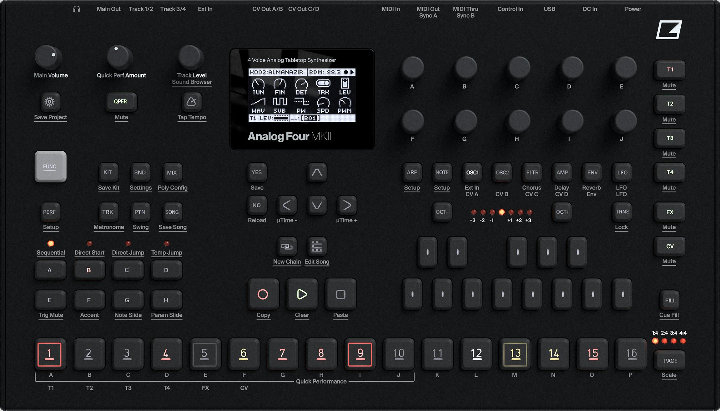 Elektron Analog Four MKII Polyphonic Analogue Synth