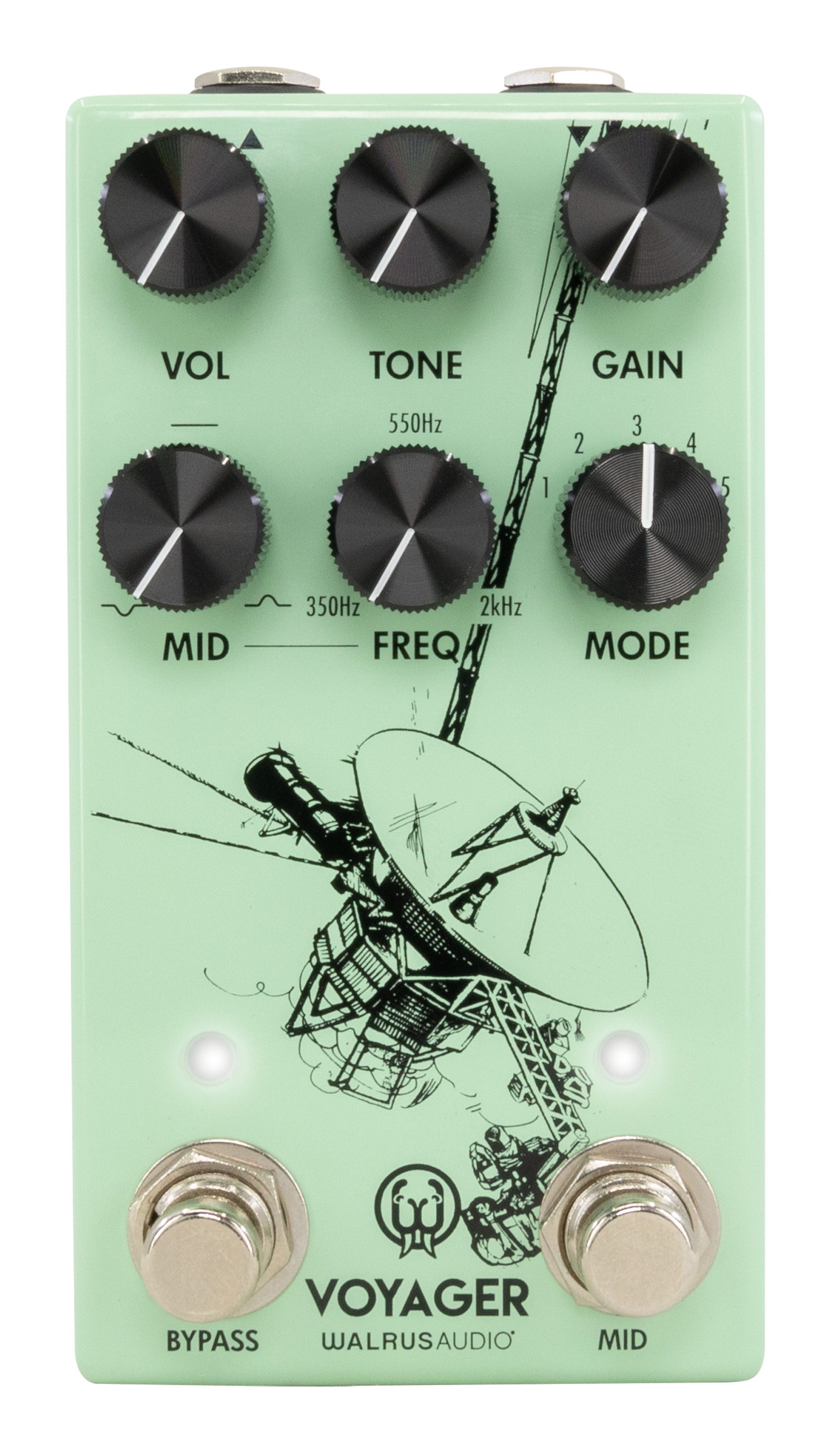 Walrus Audio Voyager MKII Preamp Overdrive Pedal in Seafoam