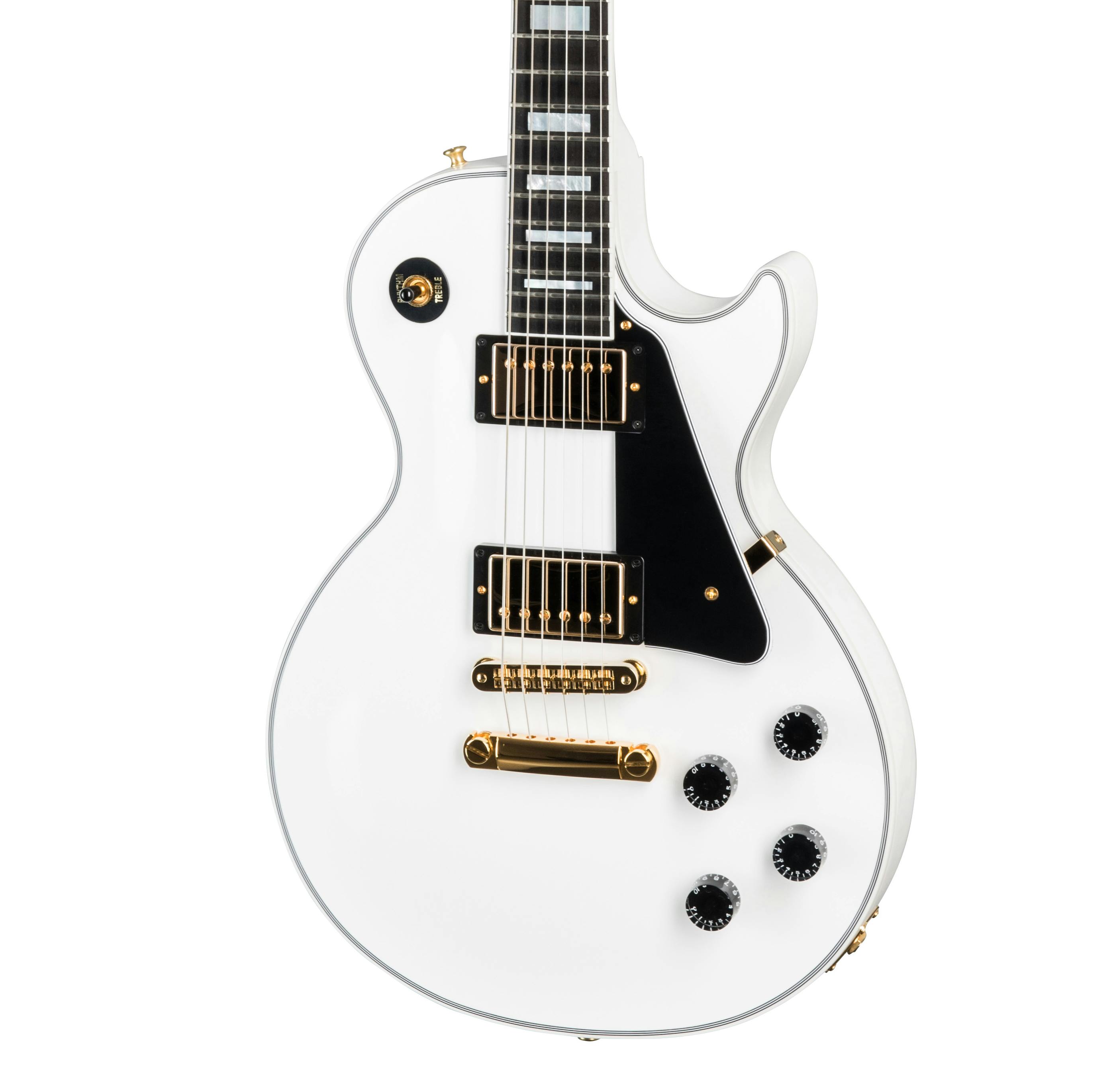 【希少】Gibson Les Paul Custom Alpine White Gibson Custom Shop Les Paul Custom in Alpine White - Andertons
