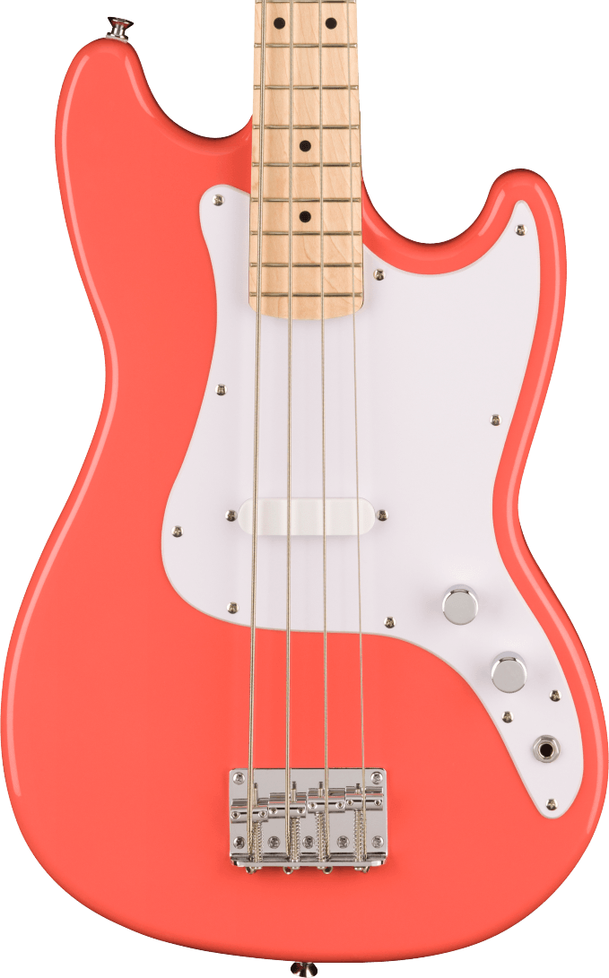 Squier Sonic Bronco Bass Guitar in Tahitian Coral - Andertons