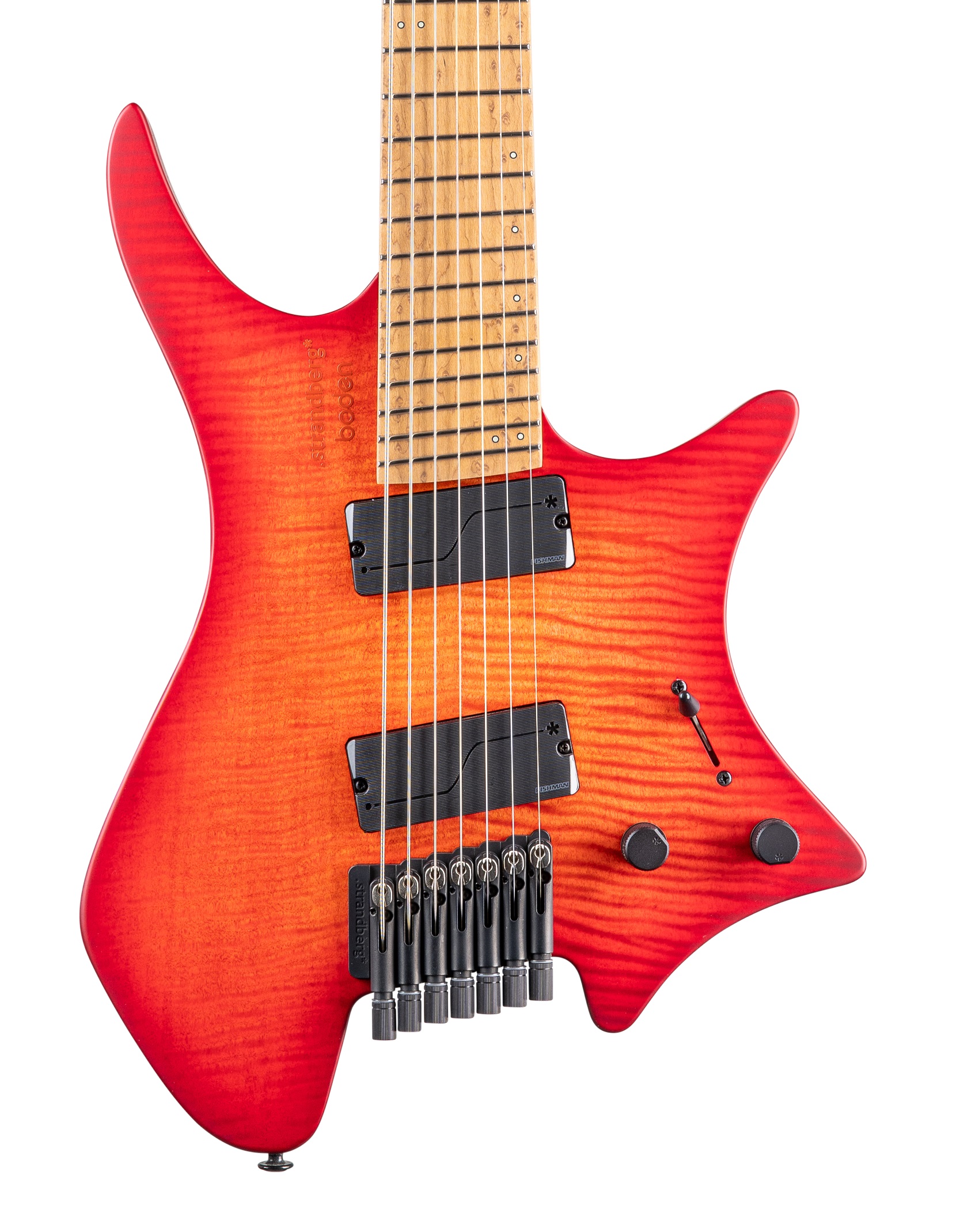 Strandberg Boden Original N2 7-String Electric Guitar in Sunset Coral Burst Satin