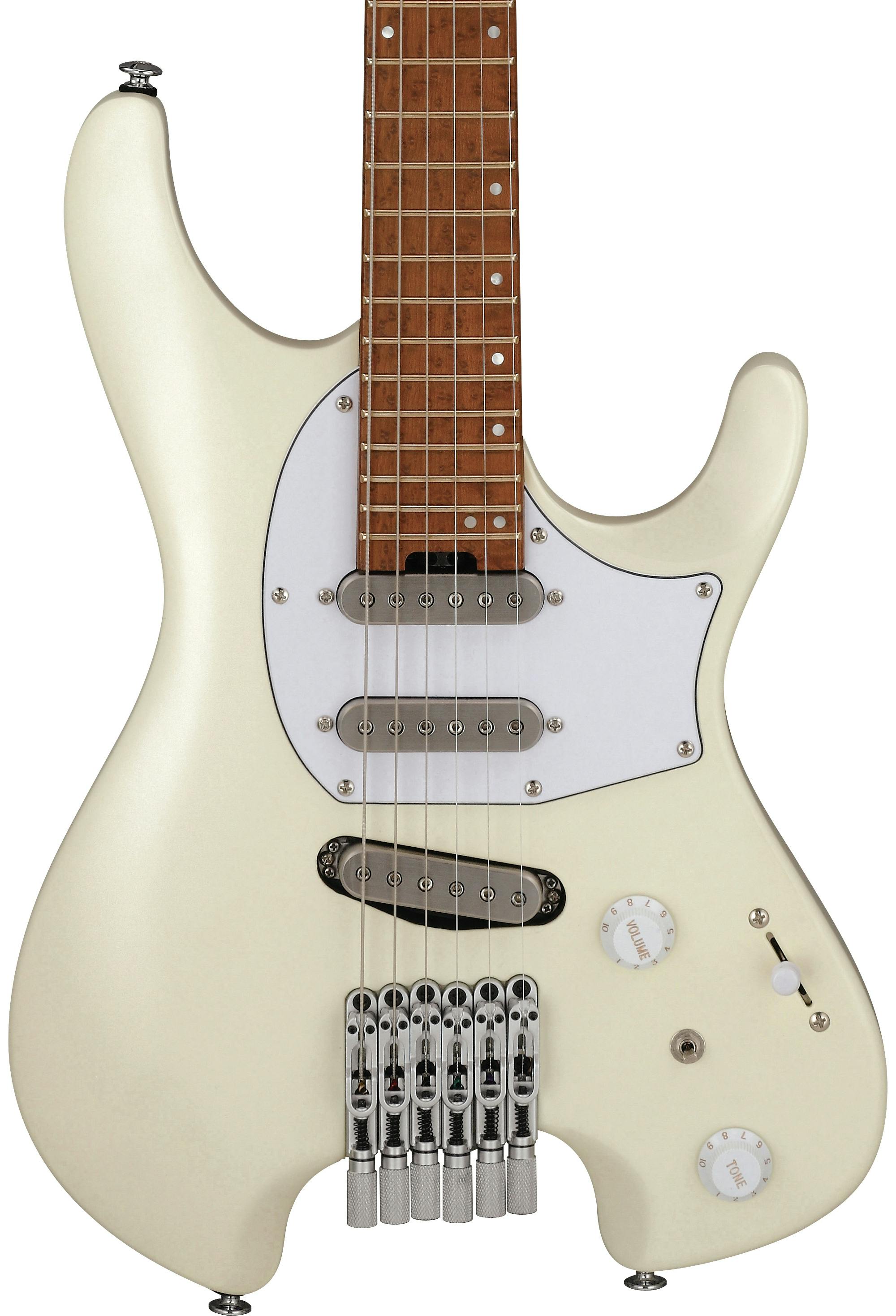 Ibanez ICHI10-VWM Q Series Ichika Nito Signature Headless Electric Guitar in Vintage White Matte