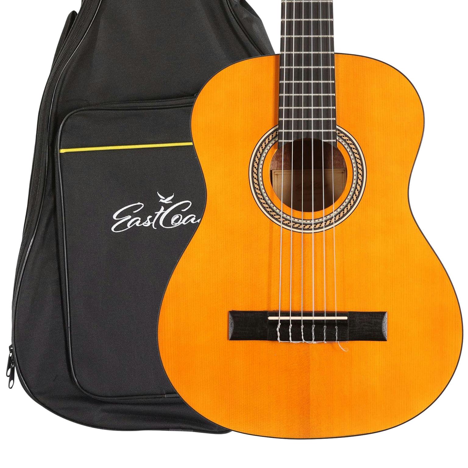 EastCoast C1 1/2 Size Deluxe Classical Nylon String Acoustic Guitar With Gig Bag