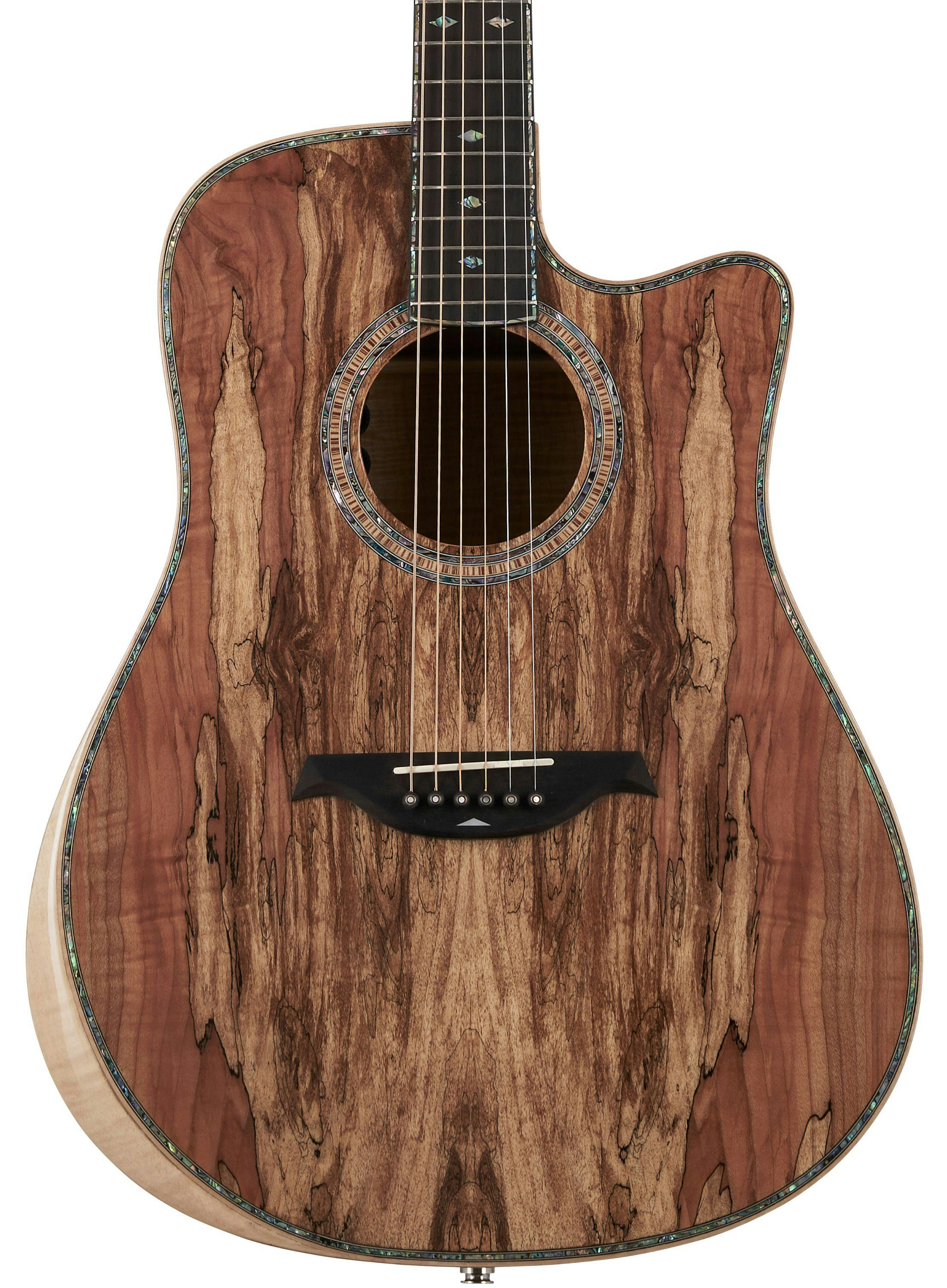 BC Rich Prophecy Series Electro Acoustic Guitar with Cutaway in Spalted Maple
