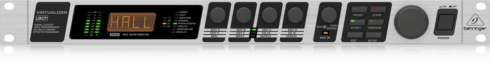 Behringer FX2000 High-Performance 3D Multi-Engine Effects Processor