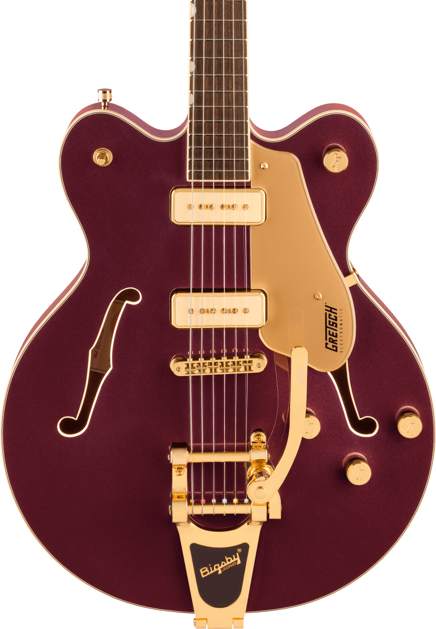 Gretsch Electromatic Pristine LTD Center Block Double-Cut Semi-Hollow Electric Guitar with Bigsby in Dark Cherry Metallic
