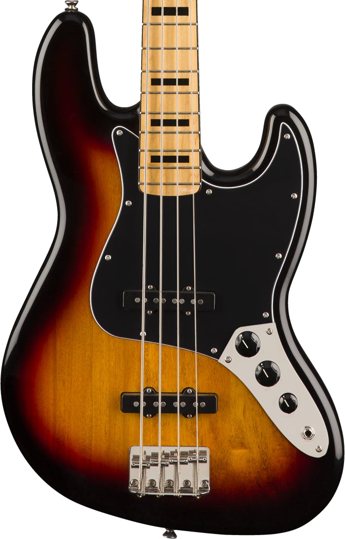 Squier Classic Vibe 70s Jazz Bass Guitar Maple Fingerboard Black