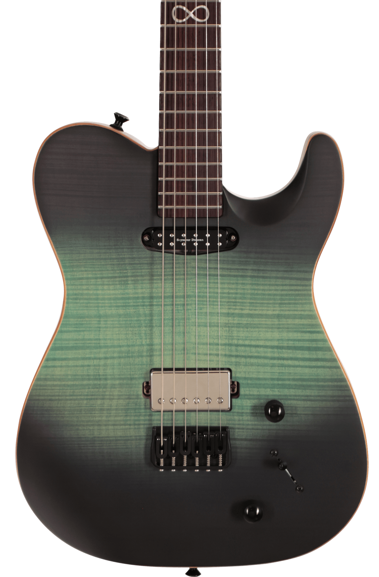 Chapman Law Maker Legacy Baritone Electric Guitar in Ocean Moss Blue Rosewood Neck