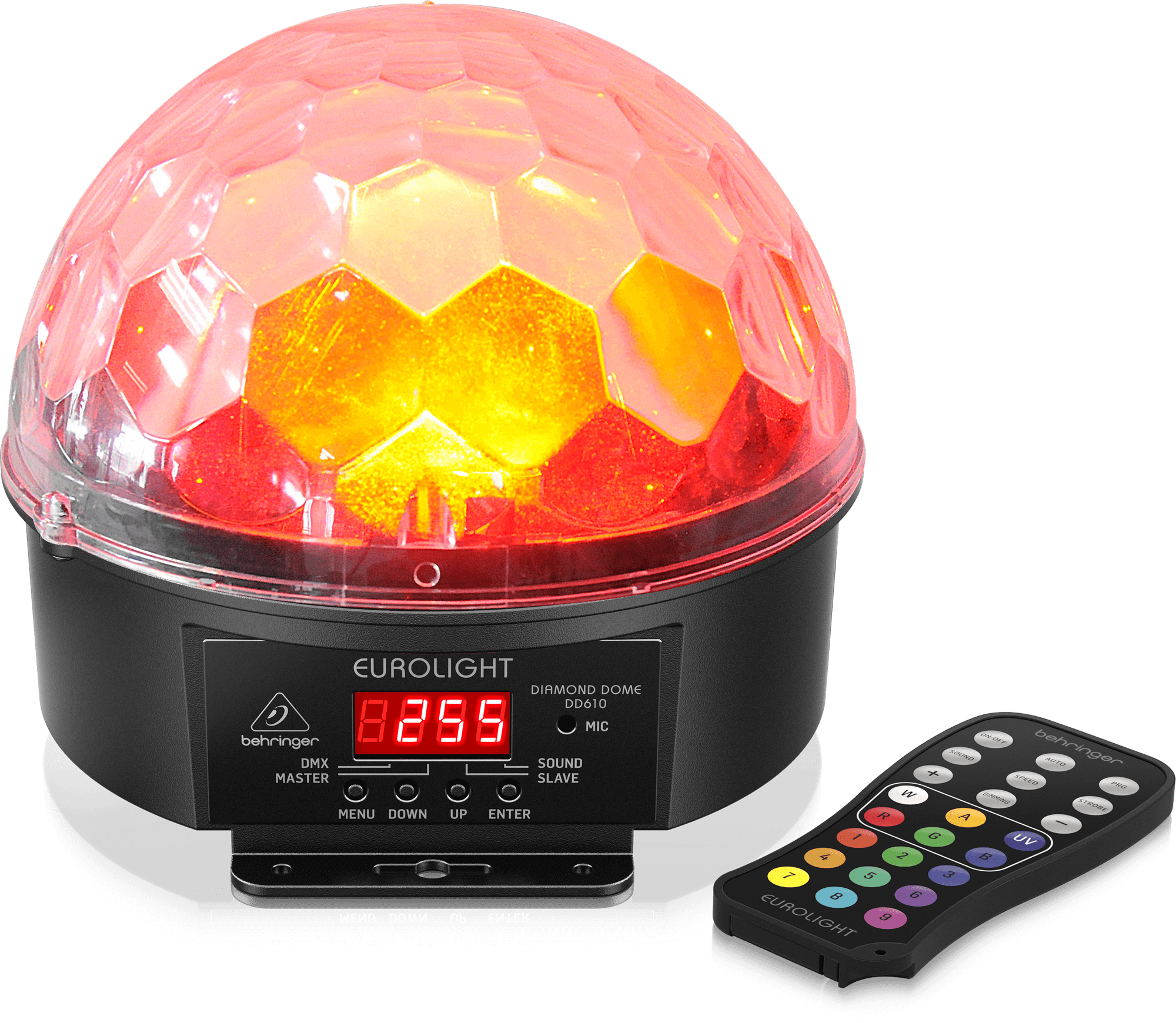 Behringer DIAMOND DOME DD610 Multimode RGBWA LED Mirror-Ball Lighting Effect with Remote