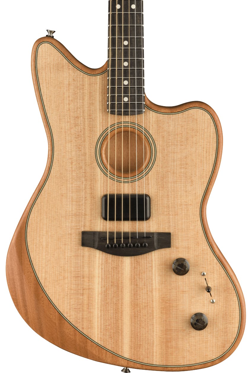 Fender American Acoustasonic Jazzmaster Acoustic/Electric Guitar in Natural