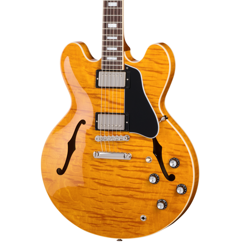 Gibson ES-335 Figured in Honey Amber - Andertons Music Co.