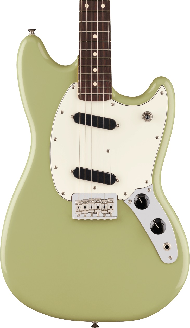 ギター Fender Player Mustang Olive Mod Player II Mustang Rosewood Fingerboard Birch Green - Andertons