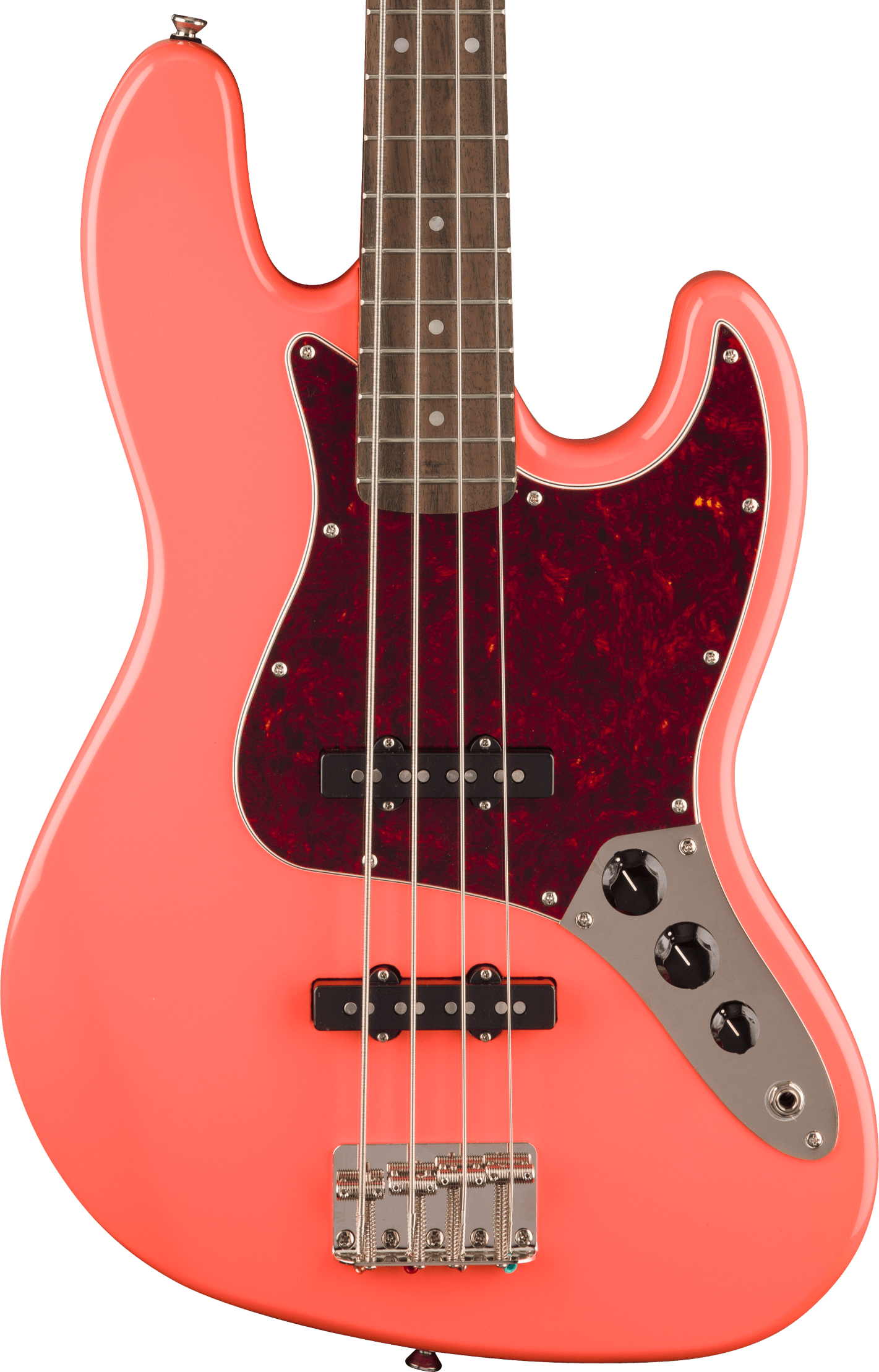 Squier Classic Vibe '60s Jazz Bass Guitar in Tahitian Coral