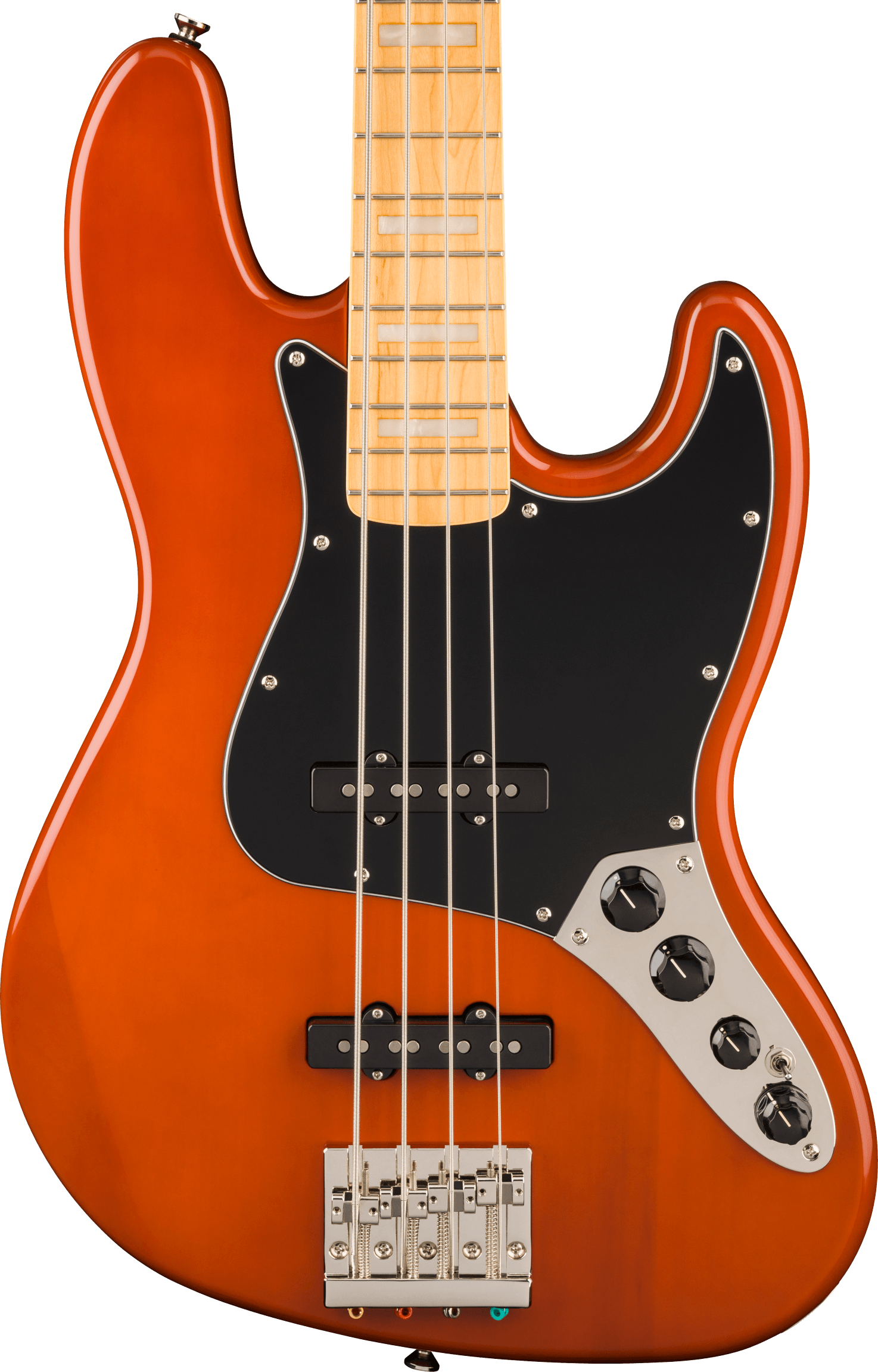 Squier Classic Vibe Active '70s Jazz Bass Guitar in Mocha