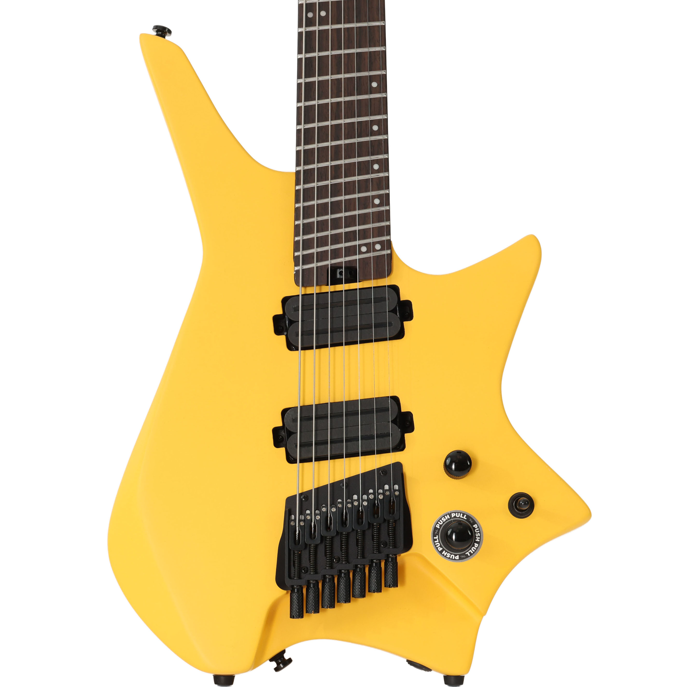 HILS NEXT HZ7 Multi-Scale 7-String Headless Electric Guitar in Satin Honey Yellow