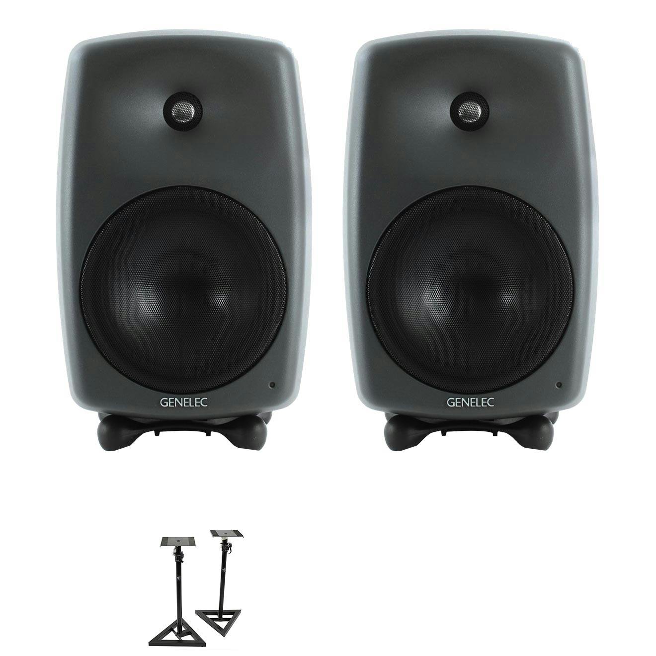 Genelec 8050 Studio Monitor Bundle with Stands